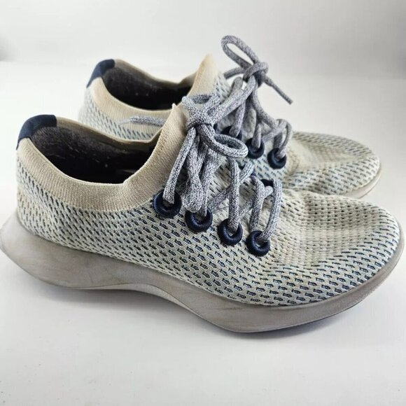 All Birds Tree Dasher Ice Blue White Running Training Shoes Women Size 7.5 - Picture 1 of 5